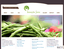 Tablet Screenshot of keewaydinfarms.com